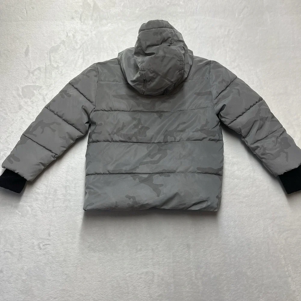 Members Mark Cozy Puffer Jacket Boys‎ 3T Reflective Camo Winter Snow Warm